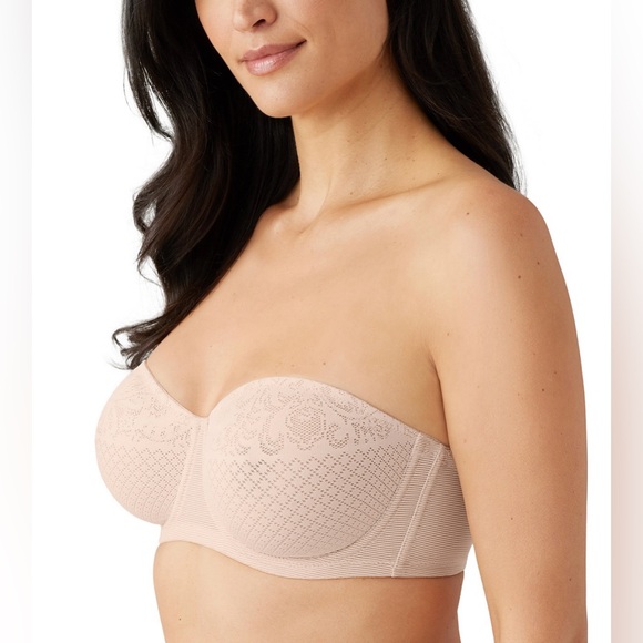WACOAL Women's Visual Effects Strapless Minimizer Bra, color Sand - Picture 1 of 8